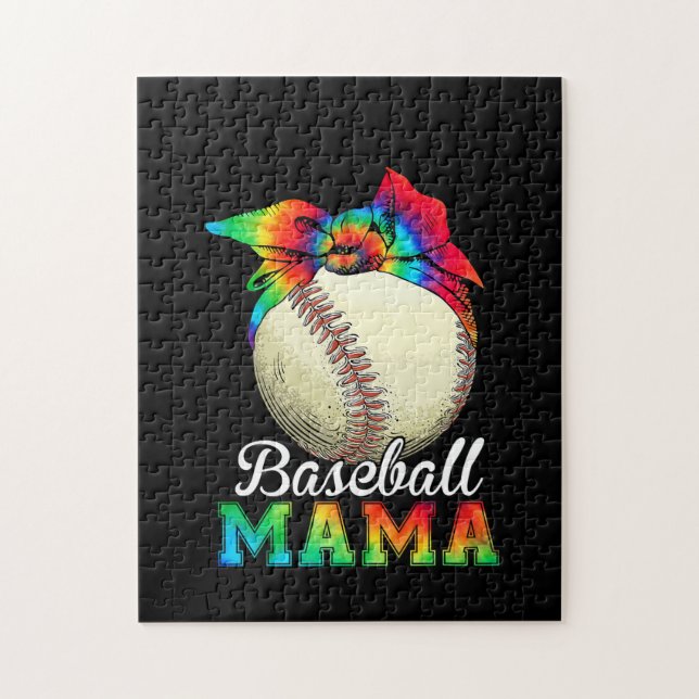 Mor Baseball Mamma Birthday Pussel (Vertikal)