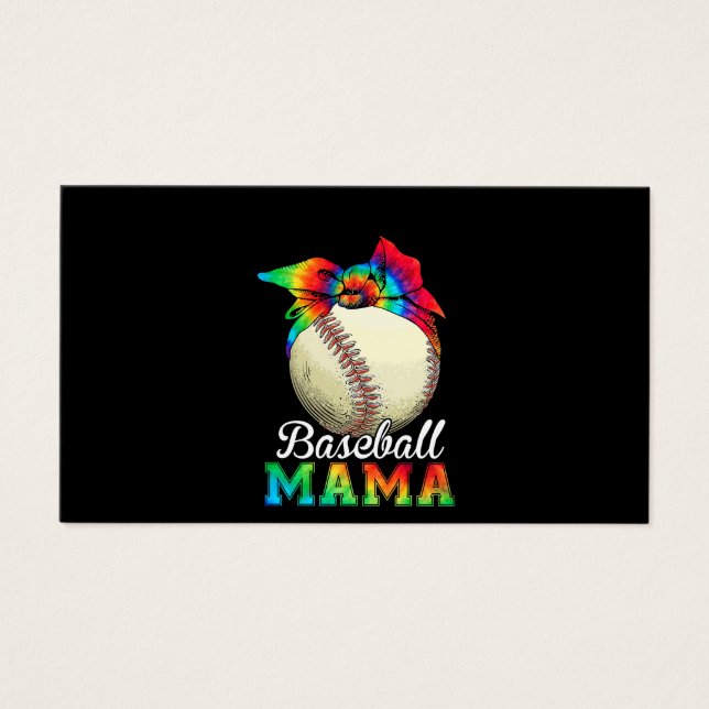 Mor Baseball Mamma Birthday Visitkort (Framsidan)
