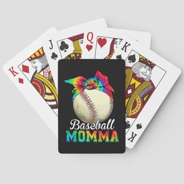 Mor Baseball Momma Birthday Casinokort (Baksidan)