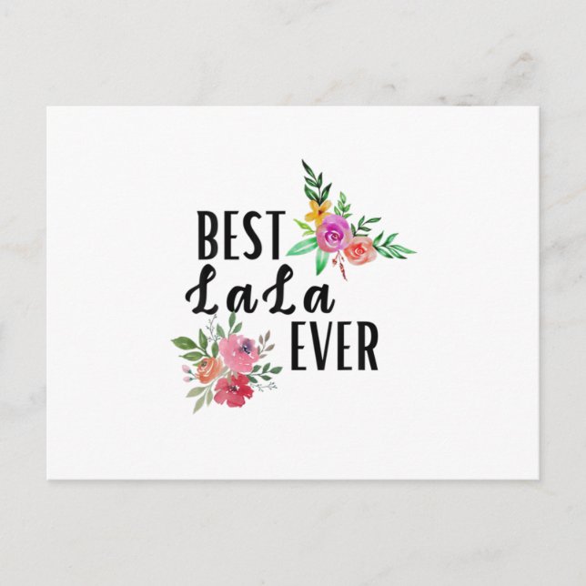 Mor Bästa Lala Alltid Födelsedag Vykort (Framsida)