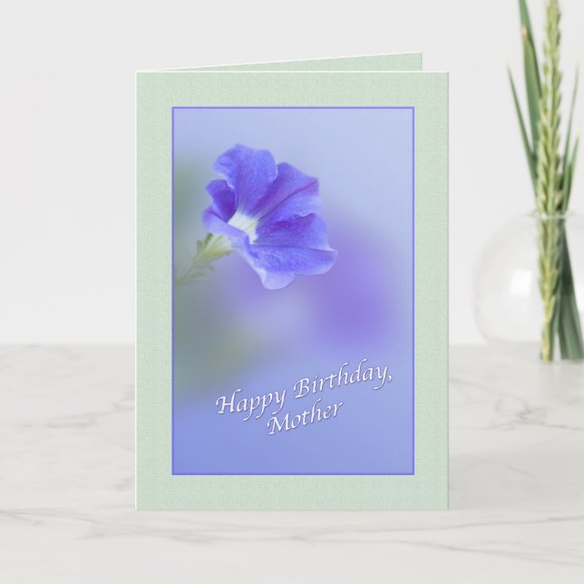 Mor Birthday Card med Petunia Kort (Framsida)