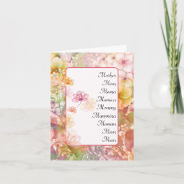 Mor Blomsterträdgård Helgkort