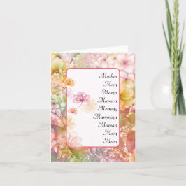 Mor Blomsterträdgård Helgkort