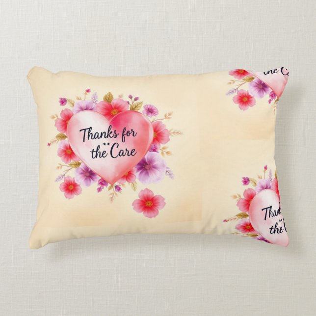 Mor blooming Gratitude Prydnadskudde (Framsidan)