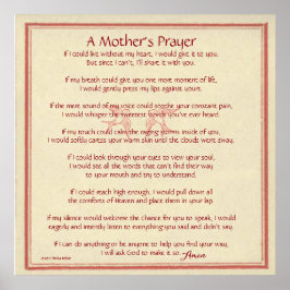 Mor bön ©2012 av Trinka Polite (Poster) Poster