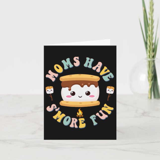 Mor Camping Kawaii Smores Mammor har så mycket mer Kort (Framsida)