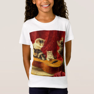 Mor Cat och Kittens spelar med Guitar T Shirt