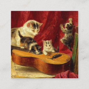 Mor Cat och Kittens spelar med Guitar Tilläggskort
