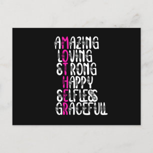 Mor citerar: Loving Ord Mors dag Design Vykort