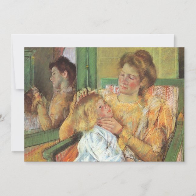 Mor Comving Child's Hair | Mary Cassatt (Framsida)
