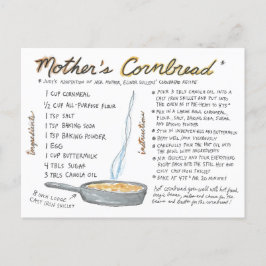 Mor Cornbröd Recipe Postcard Vykort