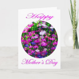 Mor dag Bouquet med vit bakgrund Kort
