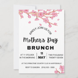 Mor Dag Brunch-inbjudan Vattenfärgsdiskett Inbjudningar