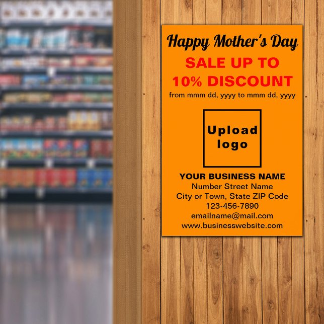 Mor dag Business Sale Orange Färg Poster (Skapare uppladdad)