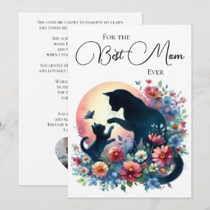 Mor dag Dikt, bästa Mamma någonsin, från Katt-Roli Julkort