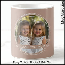 Mor dag Foto och meddelande Mugg Brown C88