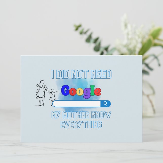 Mor dag inbjudningar (Stående Fram)