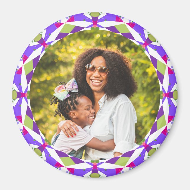 Mor dag Mamma Mamma Flicka Boy Photo Gift Magnet (Framsidan)