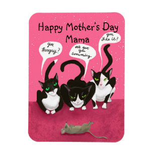 Mor dag personifierar rolig från Kattkortet Magnet