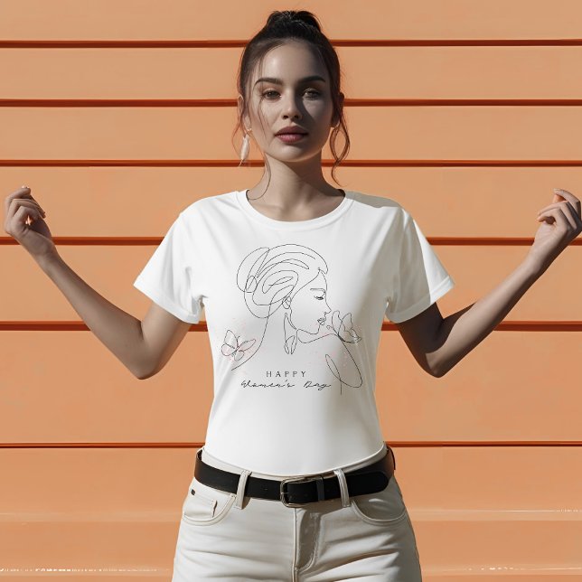 Mor dag Simple Line Art T Shirt (Skapare uppladdad)