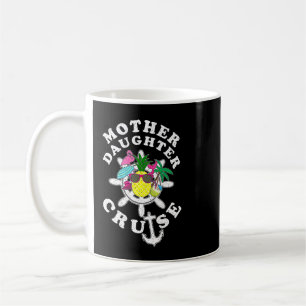 Mor Daughise Cruise Girls Resa Familj Resa Funn Kaffemugg