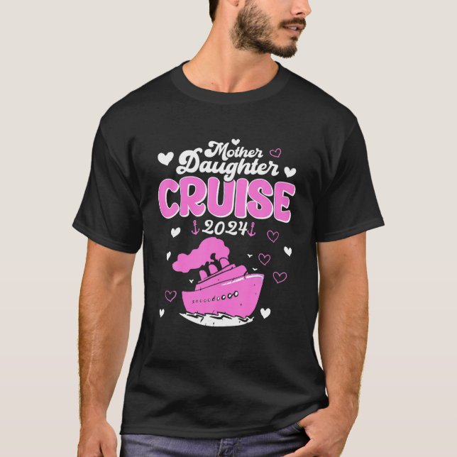 Mor Daughter Cruise 2024 Family Vacation Resa M T Shirt (Framsida)