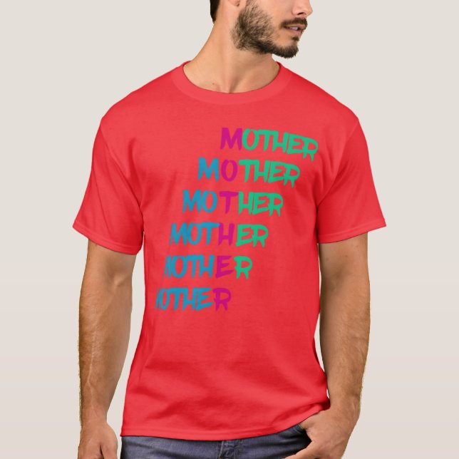 Mor Day lustig blå pojke T Shirt (Framsida)