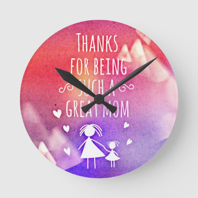 Mor      DayRound Clock Rund Klocka (Framsida)