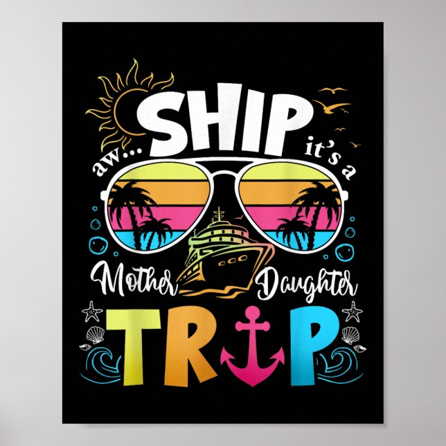 Mor DDoise Cruise Mamma Daugher Resa Funny Vac Poster (Framsidan)