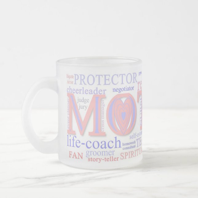 MOR: De många rollerna mor-Mugg Frostad Glasmugg (Vänster)