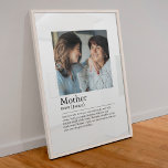 Mor-definitionsfoto Fototryck<br><div class="desc">Det finns ingen som är som en Mor! Låt mamma/morsa veta hur mycket hon elak till dig med den här knapphändiga fototryckningen. Utformningen har en valfri bild,  mor namn och en definition av vad mamma/morsa är för dig. Perfekt för födelsedagar,  julklappar eller Mors dag.</div>