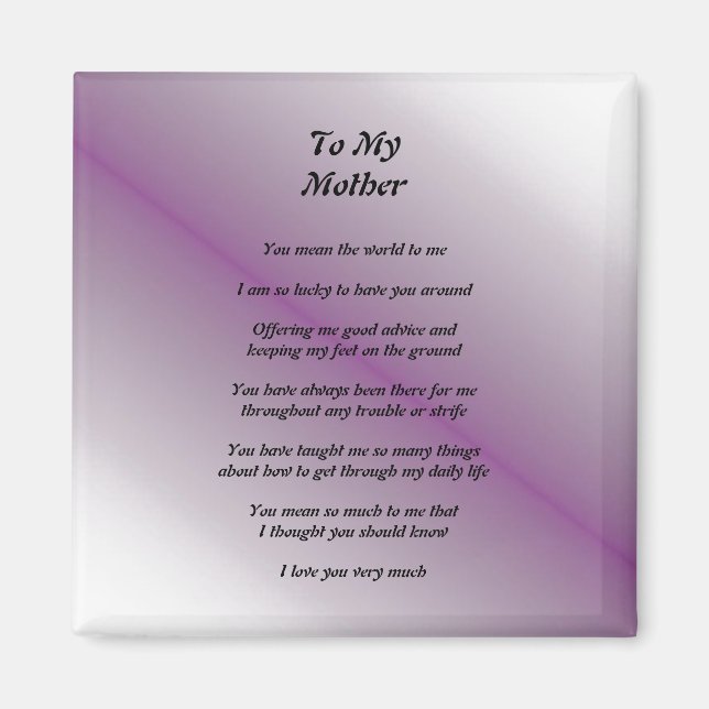 Mor Dikt Magnet (Framsidan)