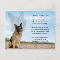 Mor dikt - Tyska shepherd Hund