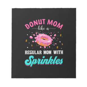 Mor Donut Mamma som en vanlig Mamma med sprinkler Anteckningsblock