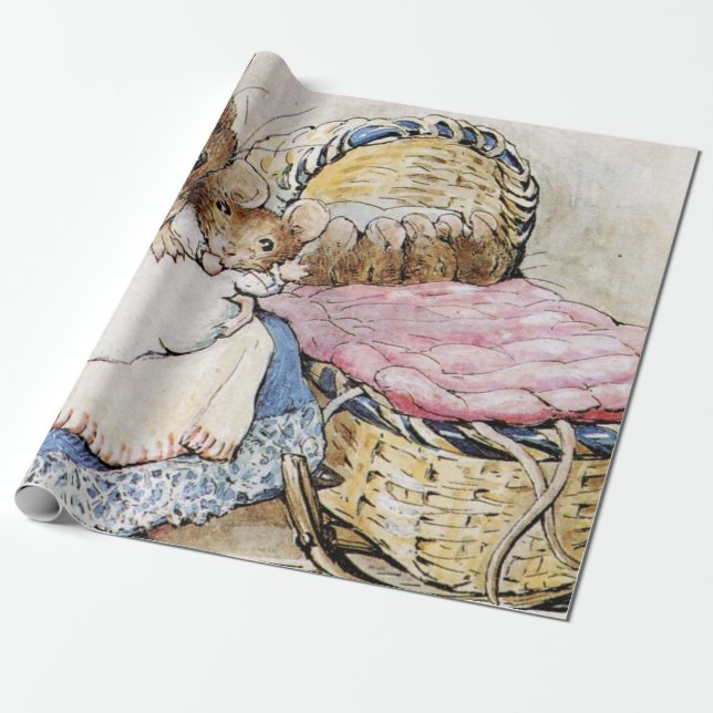Mor Dormus och hennes barn - Beatrix Potter Presentpapper (Utrullad)