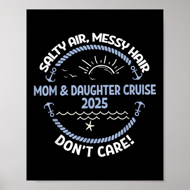 Mor Dotter Kryssning 2025 Båttur Mamma Dotter Poster (Framsidan)