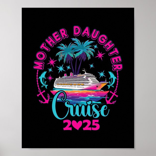 Mor Dotter Kryssning 2025 Familj Mamma Dotter Ma Poster (Framsidan)