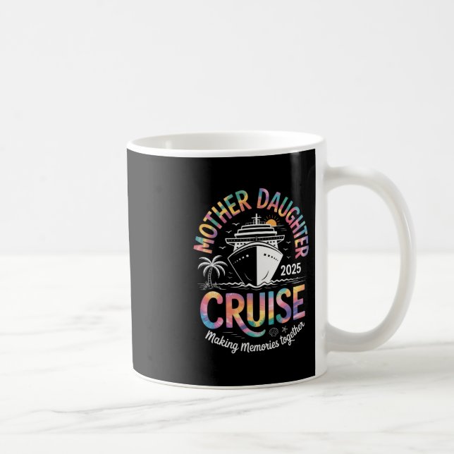 Mor Dotter Kryssning 2025 Semester Familjeminnes Kaffemugg (Höger)