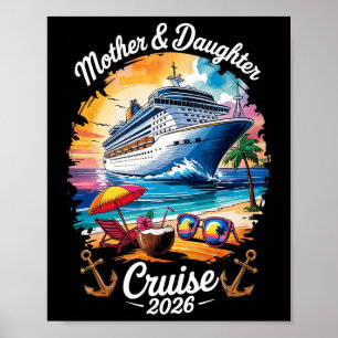 Mor Dotter Kryssning 2026 Semesterresa Matchande Poster