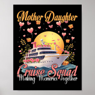 Mor Dotter Kryssningsgäng 2025 Rolig Mamma Tjej V Poster