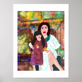 Mor & Dotter LeeMarie's kreativa design Poster