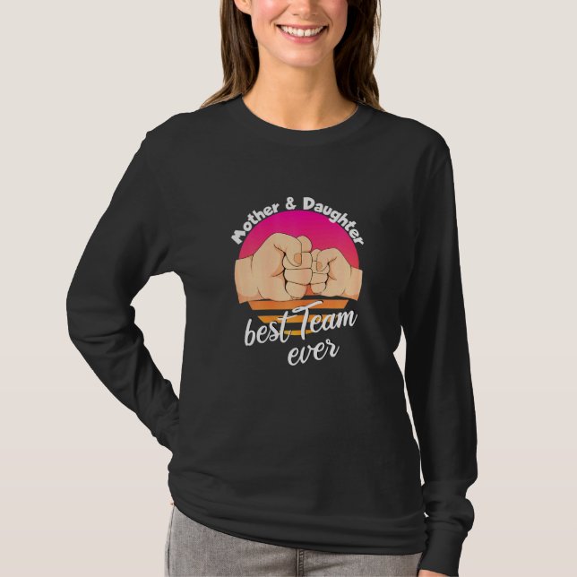 Mor dotter Motherly Kärlek Mamma T Shirt (Framsida)