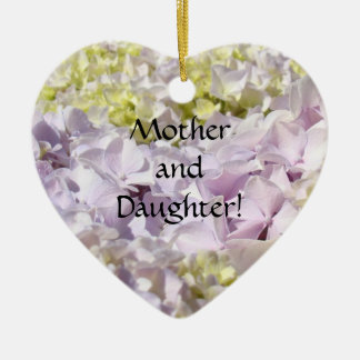 Mor & dotter! Prydnadför evigtvanlig hortensia Julgransprydnad Keramik