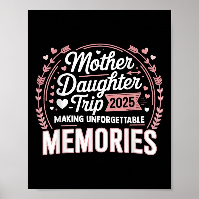 Mor Dotter Resa 2025 Mamma Dotter Semester Tr Poster (Framsidan)