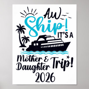 Mor Dotter Resa 2026 Kryssnings Semester Mamma Mat Poster