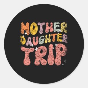 Mor Dotter till Resa döttrar vid Mamma Matching Mo Runt Klistermärke