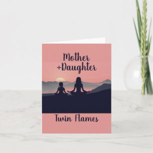 Mor Dotter Twin Flames Kort