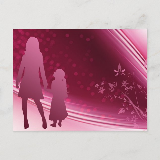 Mor - dotter vykort (Framsida)