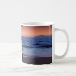 Mor & Dotter Walk vid stranden (Mors dag) Kaffemugg