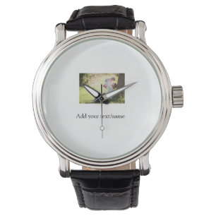Mor dotterfamiljfotot lägga till namn bild armbandsur